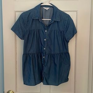 Blouse - Denim Blue Color